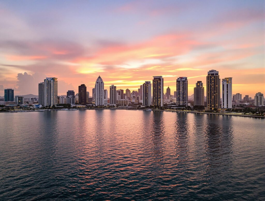 Manila Skyline & Manila Bay Sunset
