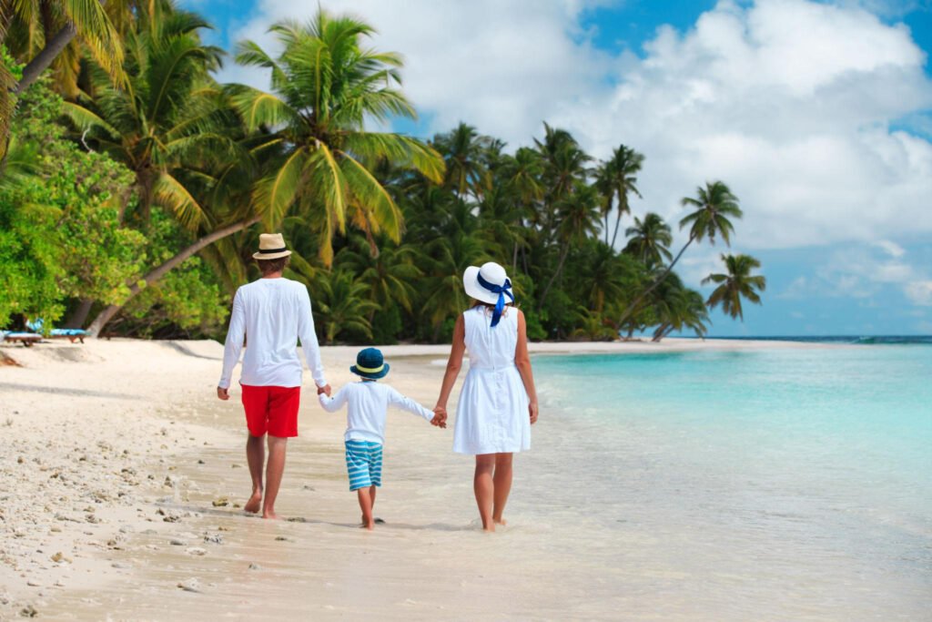 Family enjoying a vacation in Bohol