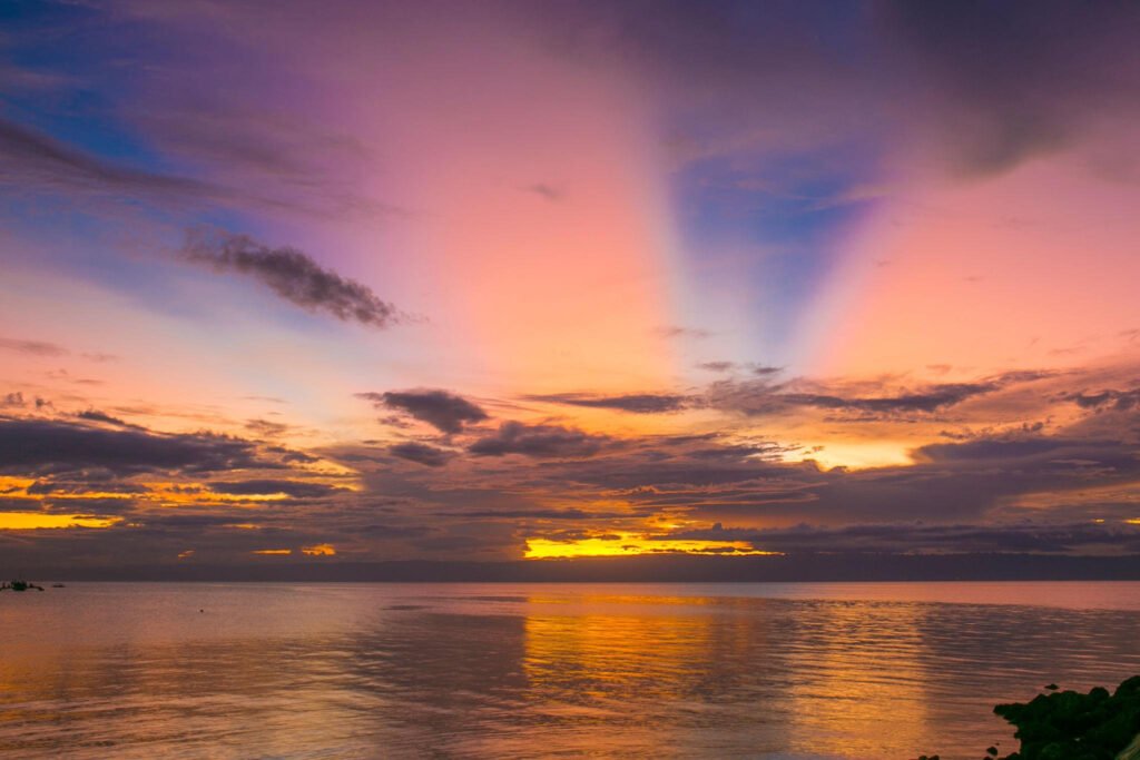 Beautiful sunset in Bohol