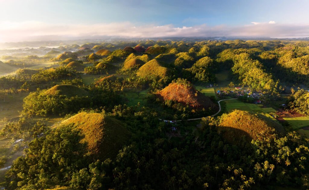 Scenic panoramic view of Bohol