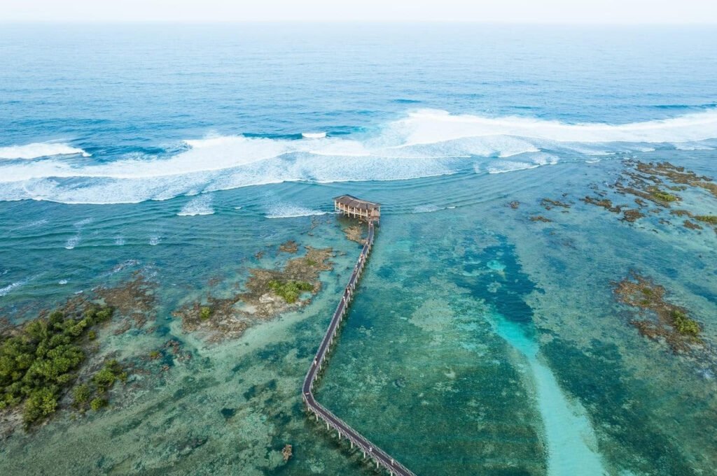 Cloud 9 surfing boardwalk Siargao Philippines