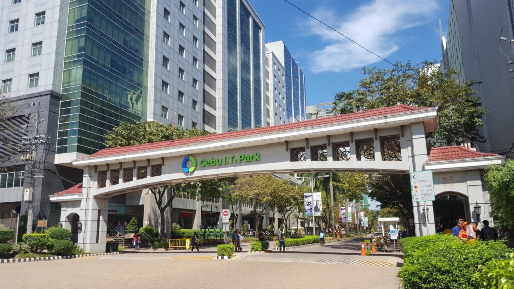 Busy Cebu City street or IT Park