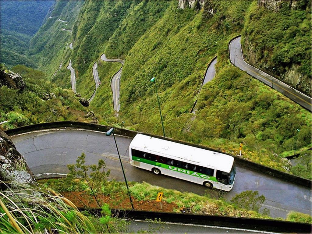 Mountain road leading to Banaue Ifugao Philippines