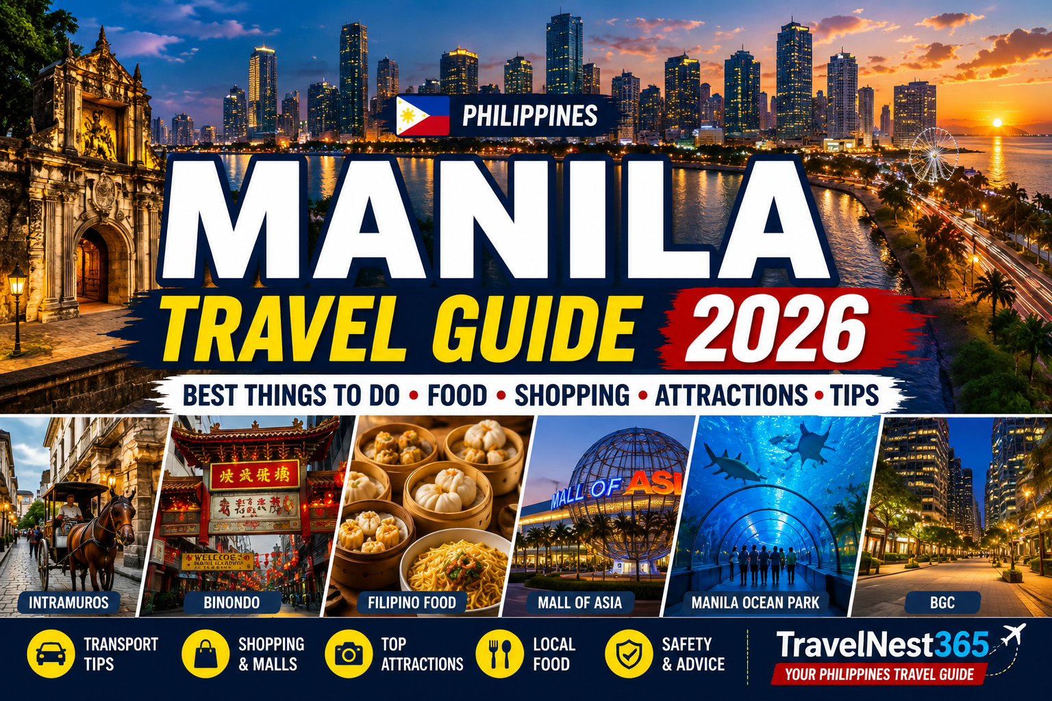 Manila Travel Guide 2026: Best Things to Do, Food, Shopping & Insider Tips
