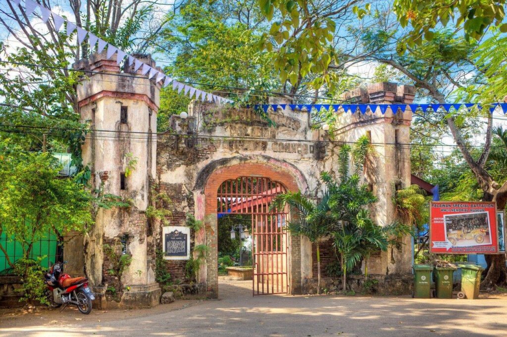 Historic Plaza Cuartel in Puerto Princesa, Palawan, Philippines