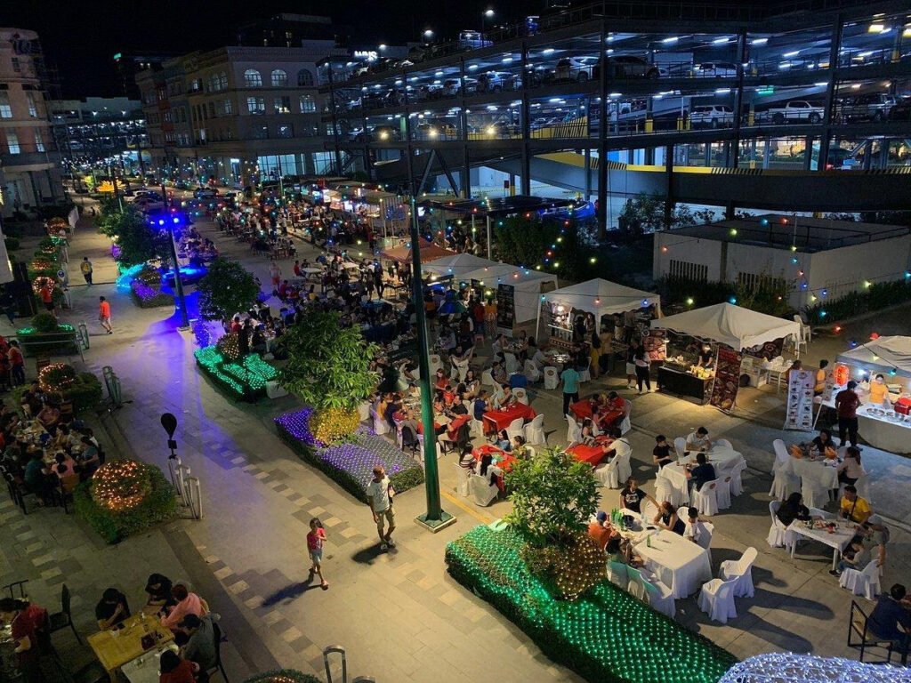 : Modern Iloilo Business Park and Festive Walk district in Iloilo City