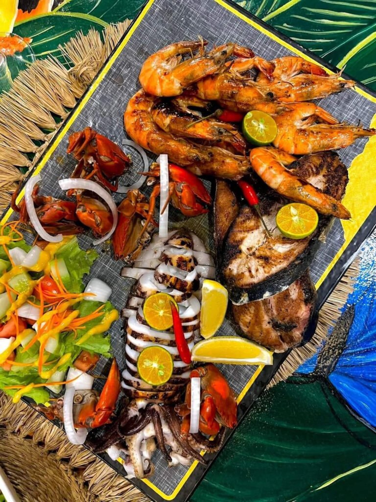 Grilled Seafood Platter at The Verandah Restaurant