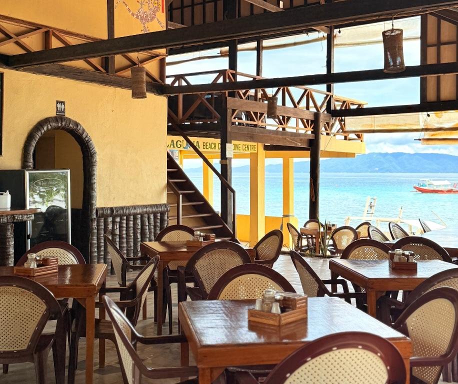 Interior and ocean view at Tamarind Restaurant & Café