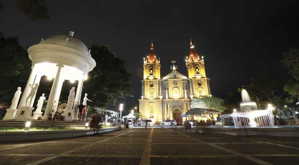 Molo Plaza and its historic surroundings in Iloilo City, Philippines