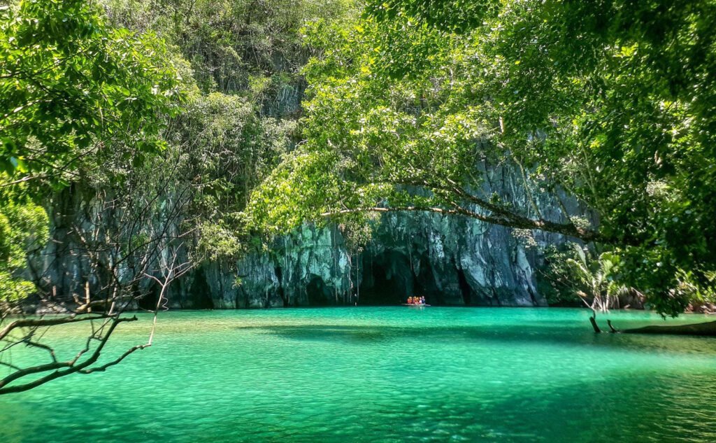 Lush tropical forest surrounding the Puerto Princesa Underground River