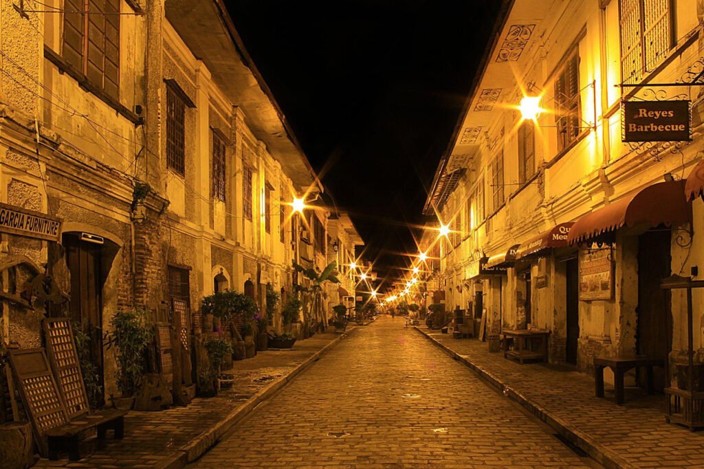 Calle Crisologo at Night