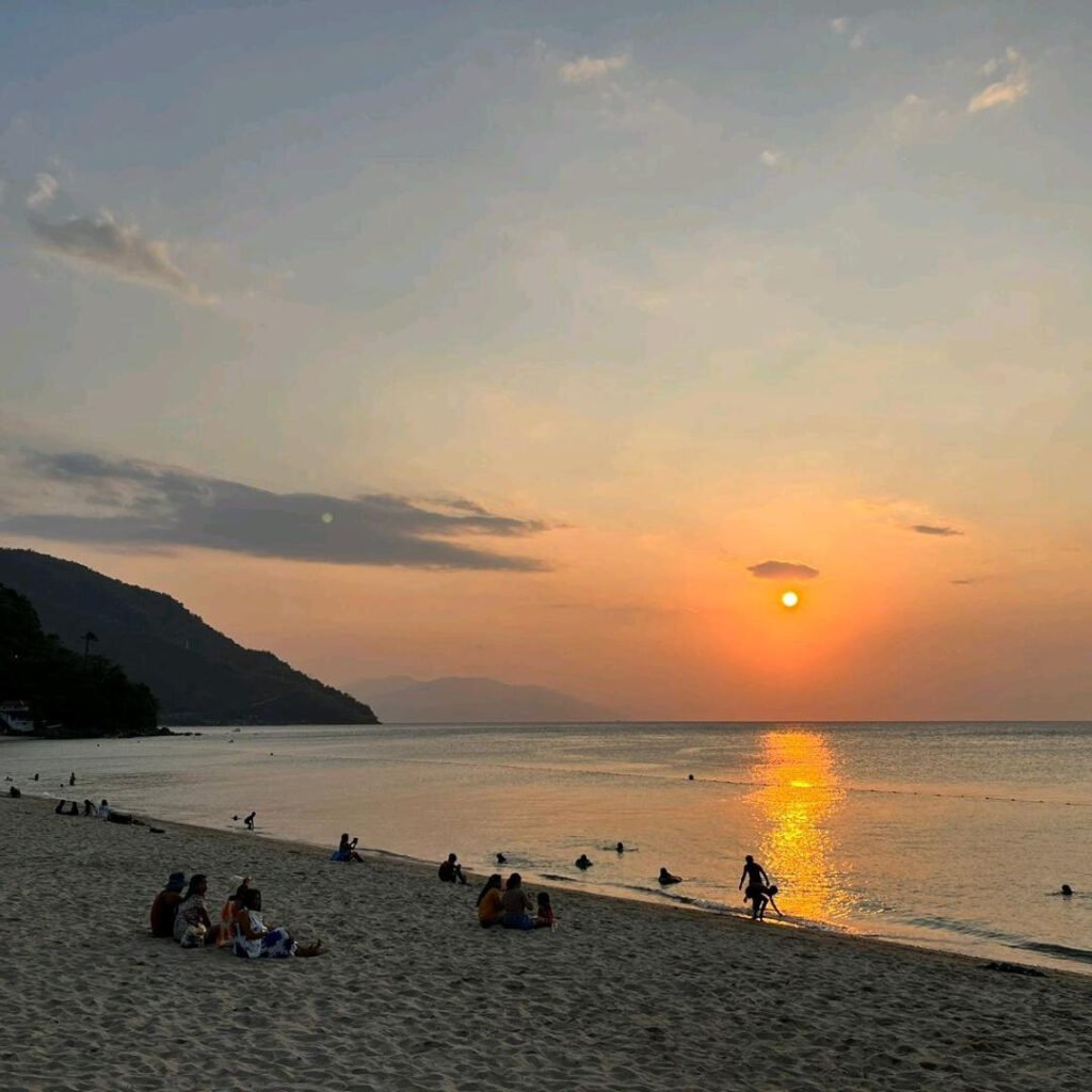 White Beach at sunset