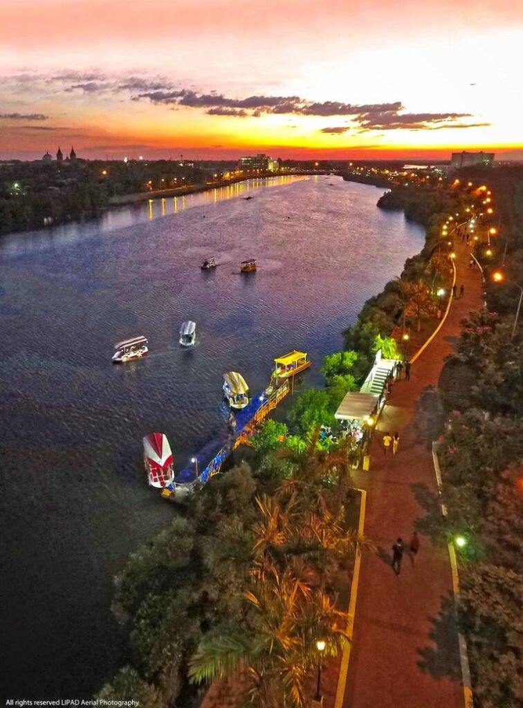 Scenic Iloilo River Esplanade, a popular riverside attraction in Iloilo City