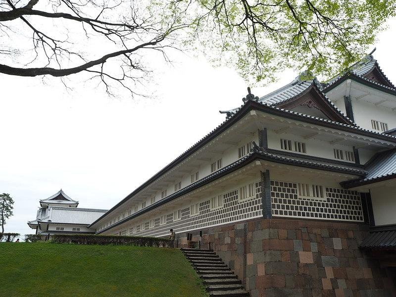 Gojikken Nagaya building inside Kanazawa Castle Park Japan