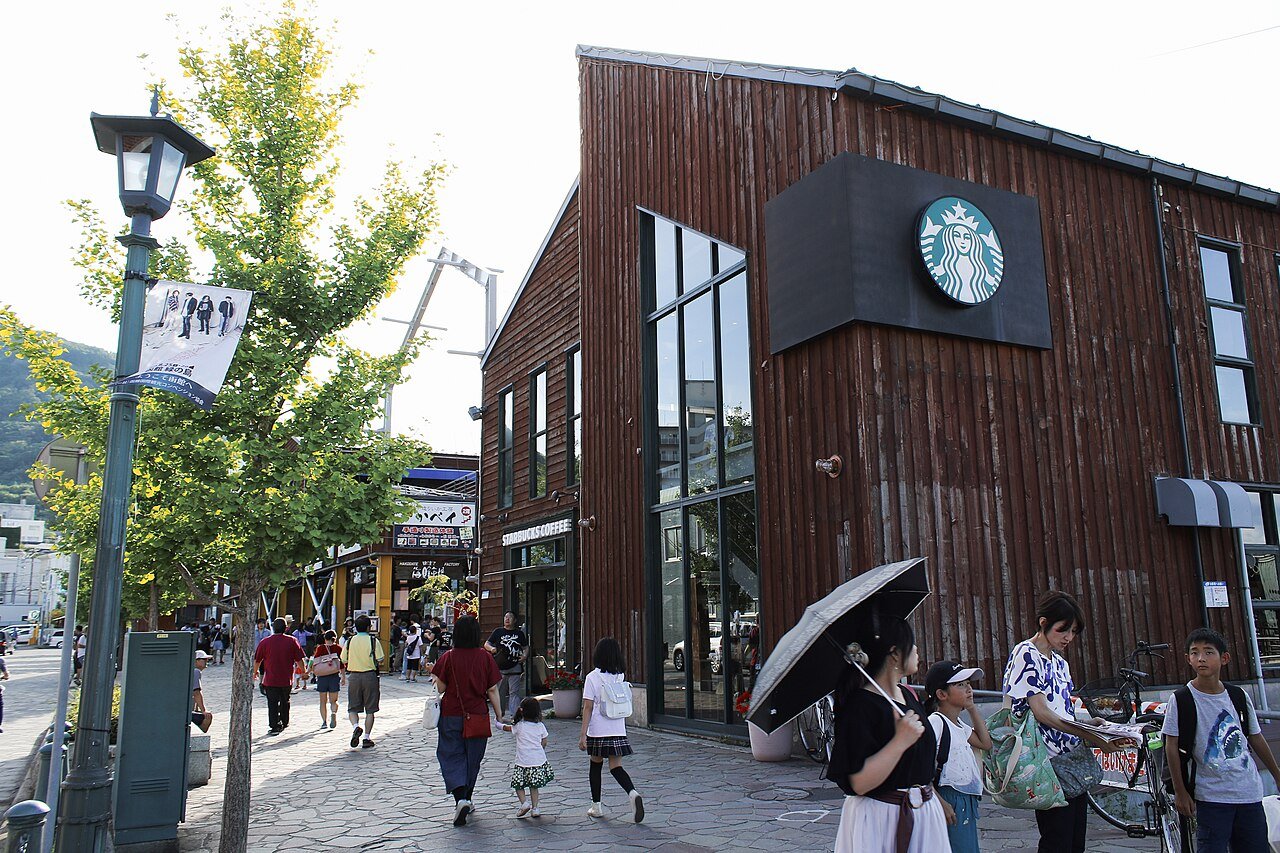 Starbucks Hakodate Bay Area café exterior
