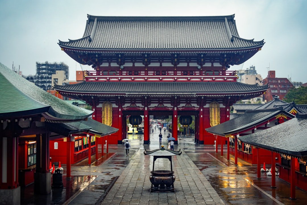Tokyo Travel Guide 2026: Sensoji Temple courtyard and main hall after rain