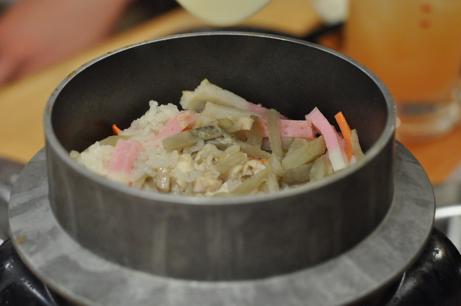 Illustrative example of kamameshi rice, not a specific restaurant dish